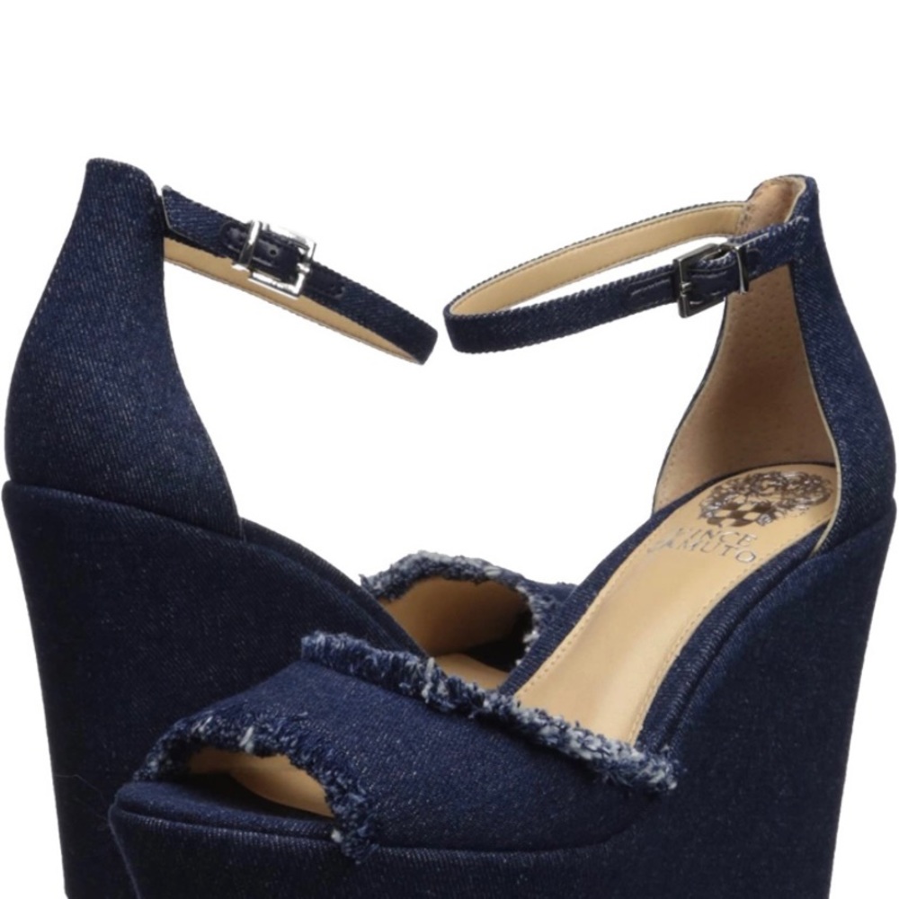 Janets jeans wedge shoes